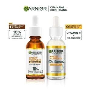 Bộ đôi Dưỡng chất Vitamin C Ngày & Đêm Garnier Bright Complete dưỡng sáng da ( 30ml X2)