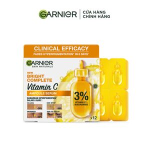 Serum giảm thâm mụn Garnier Bright Complete VitaminC Ampoule Serum