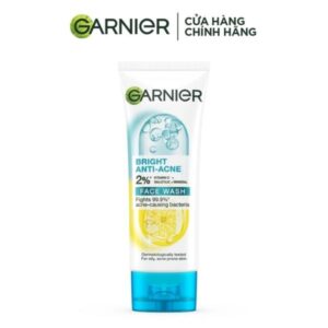 Sữa rửa mặt 3-trong-1 giảm mụn & sáng da Garnier Bright Complete Anti-Acne Foam